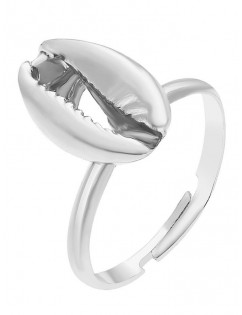 Alloy Bohemian Seashell Decor Ring - Silver