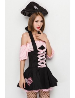 Pink Sexy Dress Pirate Cosplay Costume