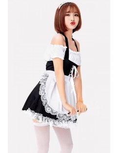 Black-white Maid Dress Sexy Halloween Costume