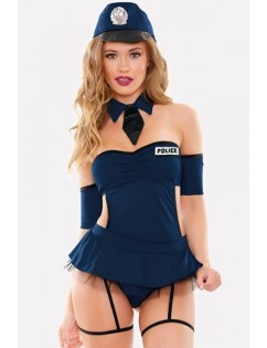 Blue Cop Sexy Cosplay Costume