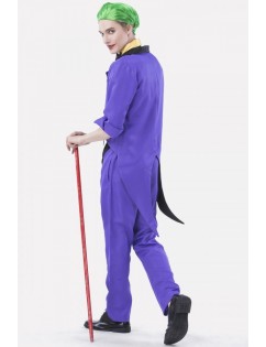 Men Purple Suicide Squad Joke Halloween Cosplay Costume