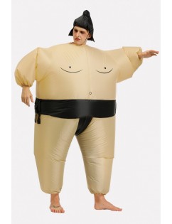 Men Black Sumo Wrestler Inflatable Cute Cosplay Costume