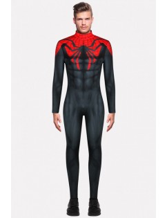 Men Black Spiderman Halloween Costume