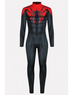 Men Black Spiderman Halloween Costume