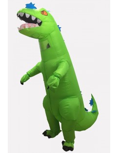 Men Green Tyrannosaurus Rex Inflatable Adult Halloween Costume