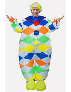 Men Multi Clown Inflatable Disney Cruise Costume