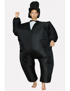 Men Black-white Magician Inflatable Adult Halloween Costume